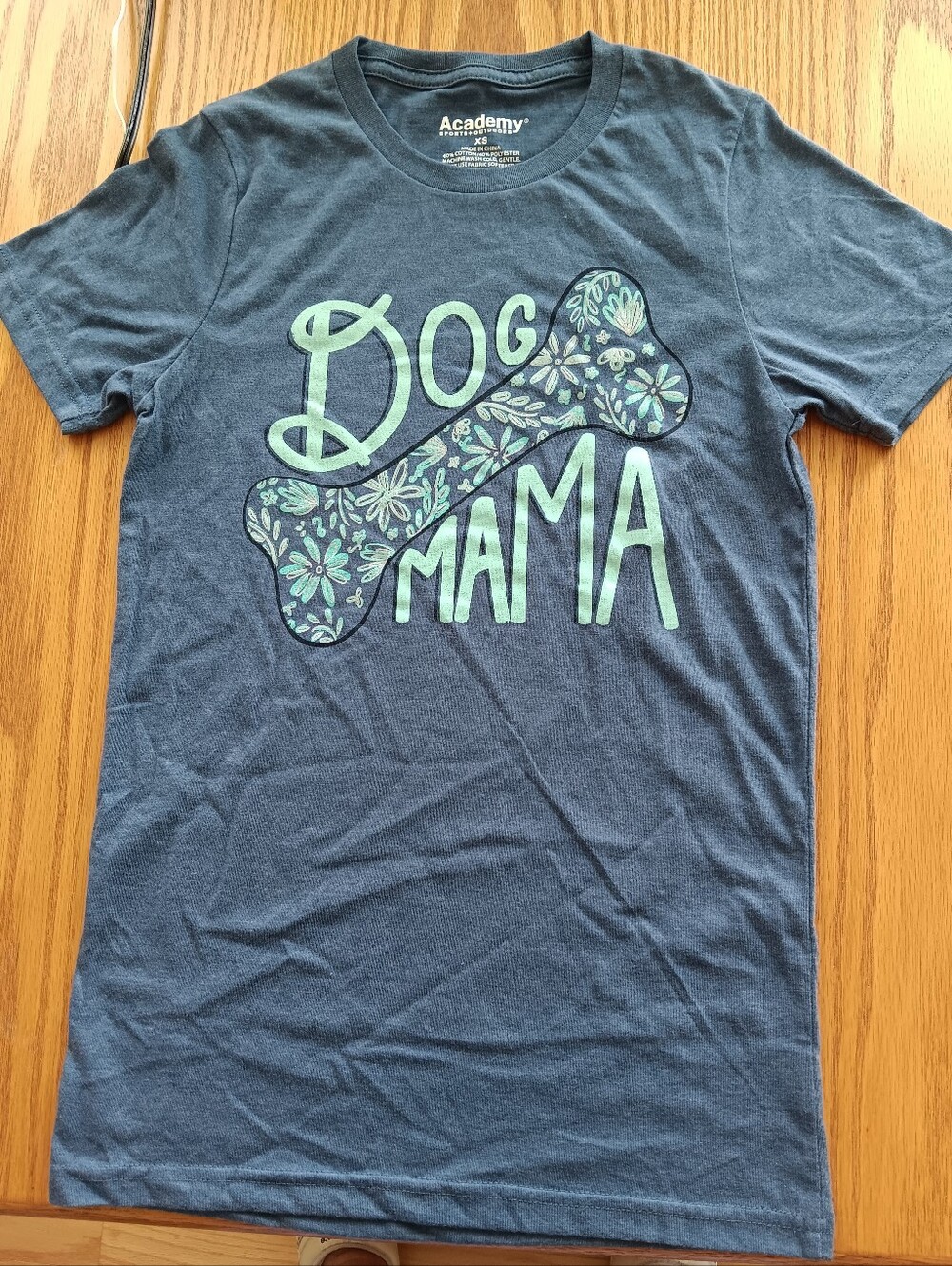 Dog Mama Floral Bone T-Shirt - New! - Picture 2 of 4